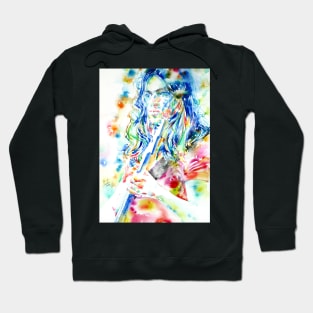 DAVID GILMOUR - watercolor portrait .1 Hoodie